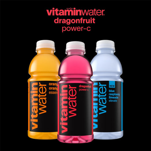 20 oz 12 Pack vitaminwater Power-C Dragonfruit Nutrient Enhanced Flavored Water Beverage, fl Bottles