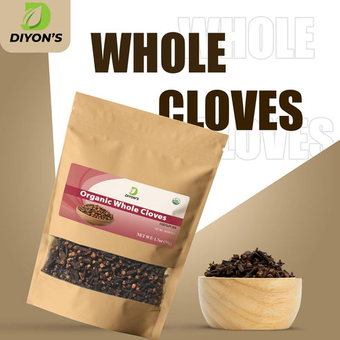 Organic Whole Cloves, 1.7 oz, Stand Up Resealable Pouch