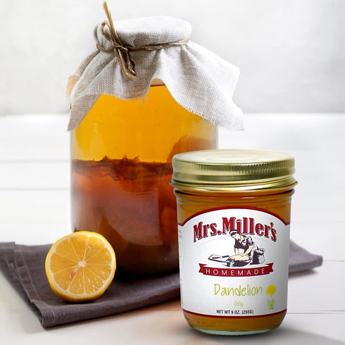 Mrs. Miller's 3 Dandelion Jelly: Jars Homemade