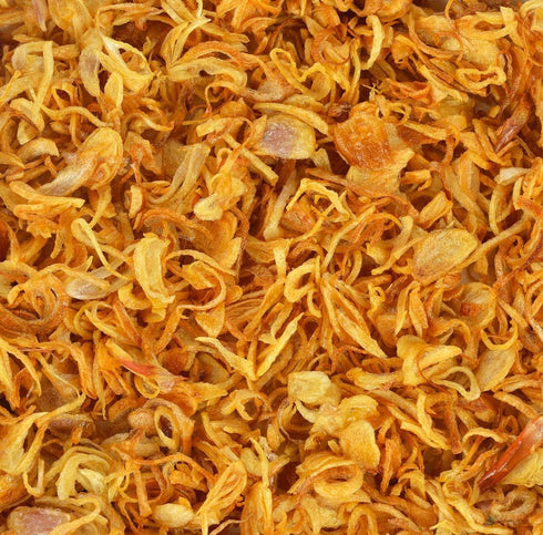 Fried Onions Crispy Topping by Jans, 8 oz Crispy Fried Red Onion for Biryani and More