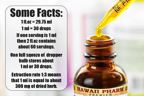 Lemon Balm Alcohol-Free Liquid Extract, Dried Leaf Glycerite, Hawaii Pharm, 2 oz