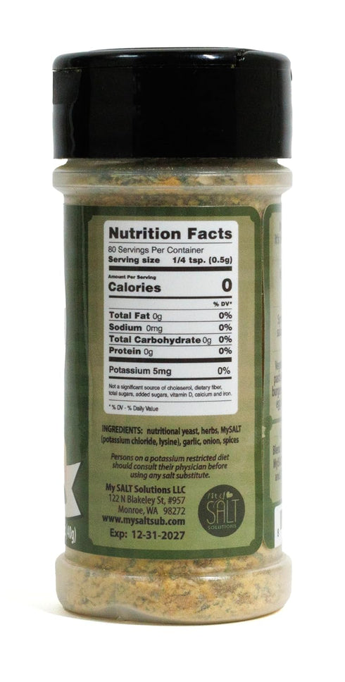 MySALT Caesar Seasoning and Salad Dressing Mix Sodium-Free Very Low Potassium