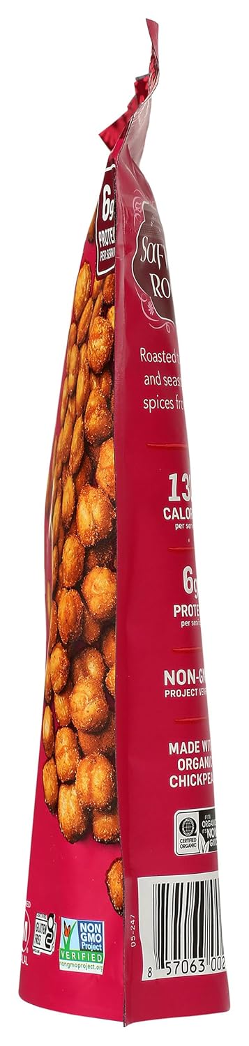 Saffron Road Korean BBQ Crunchy Chickpea Snack, 6oz, Gluten Free, Non-GMO, Halal, Kosher, Vegan