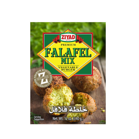 Ziyad Falafel Dry Mix - 12 oz Gluten-Free, Vegan, Non-GMO, No Additives,