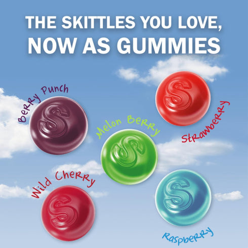 Skittles Gummy 24oz Candy Original and Wild Berry Sharing Size Bags Bundle - Includes Total