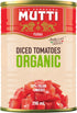 Mutti Organic Diced Tomatoes (Polpa Pezzi), 14 oz. | 6 Pack |