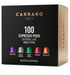 CARRARO Variety Pack - 100 Espresso Capsules Compatible with Nespresso Original Line