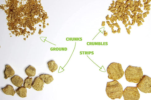 1 lb, Plant Basics - Hearty Plant Protein - Unflavored Ground, Non-GMO, Gluten Free, Low Fat, Low Sodium, Vegan, Meat