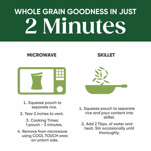 17.3 oz (Pack 6) SEEDS OF CHANGE Organic Quinoa & Brown Rice with Garlic Family Size, Organic Food, Pouch