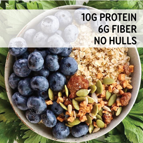 (14 oz) ZEGO Gluten Free Organic Raw Rolled Oats - Double Protein Old Fashioned Oatmeal - COOKING REQUIRED
