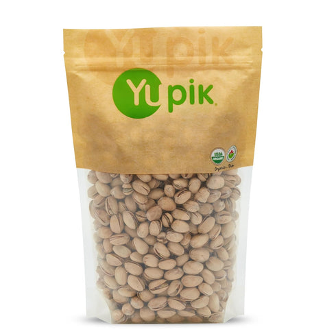 Yupik Organic Dry Roasted Salted Pistachios, In Shell, 2.2 lb (35.2 oz),