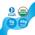 16.3oz (1 Kashi Cold Breakfast Cereal, Vegan, Organic Fiber Cereal, Island Vanilla, Box Box)