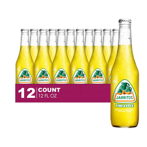 Jarritos 12-Pack of Pineapple Mexican Soft Drink Glass Bottle 12 fl oz