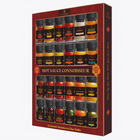 TILZ COLLECTION Sets |24 Tilz, Hot Sauce Gift Hot Sauce Bottles, Sampler, Chilli Sauce, Food Gifts For Men |Sriracha