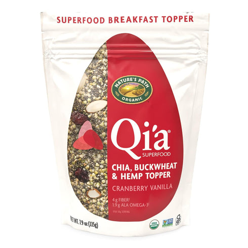 Nature's Path Organic Superfood Cranberry Vanilla Chia, Buckwheat & Hemp Cereal, 7.9 oz (Pack of 1), Gluten Free