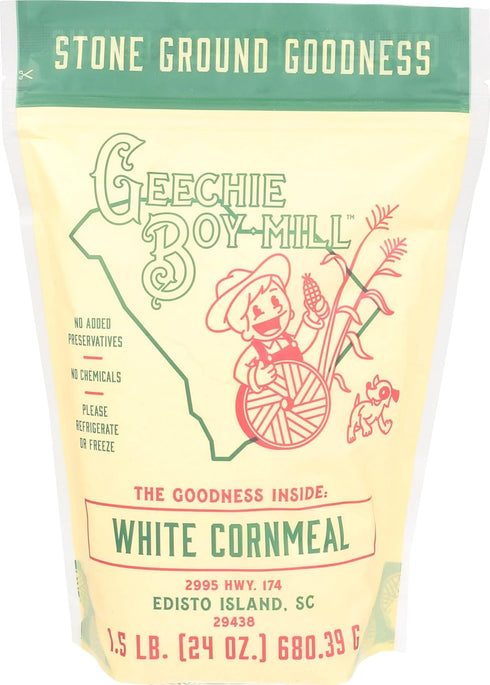 Marsh Hen Mill Stone Ground White Cornmeal | Heirloom Corn Flour |
