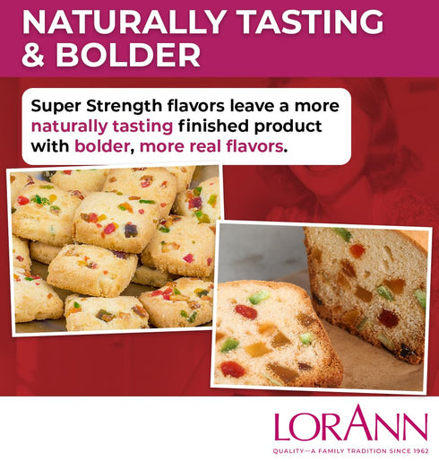 LorAnn Oils Super Strength Flavoring, Tutti Frutti, 0.125 fl oz - Bold Natural Flavors for Candy Making & Baking