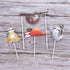Toyvian Sloth Cake Topper Set, Creative Cute Decor for Birthday Party, 4pcs