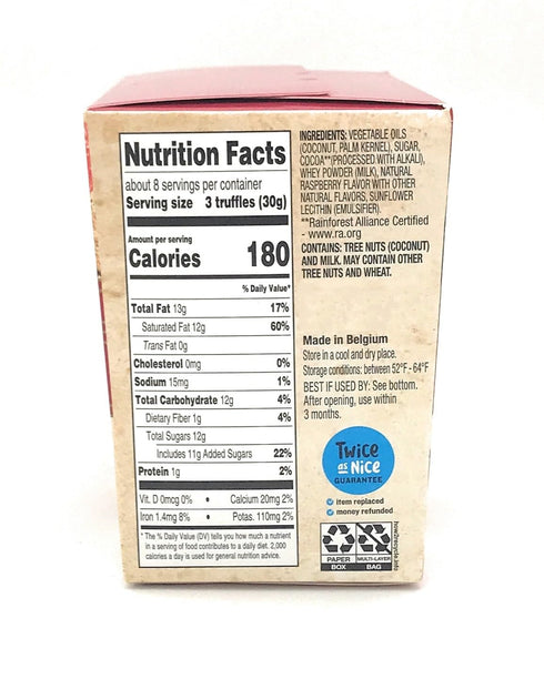 Moser Roth 8.81 oz (1 Belgian Cocoa Dusted Truffles, Box, Raspberry)
