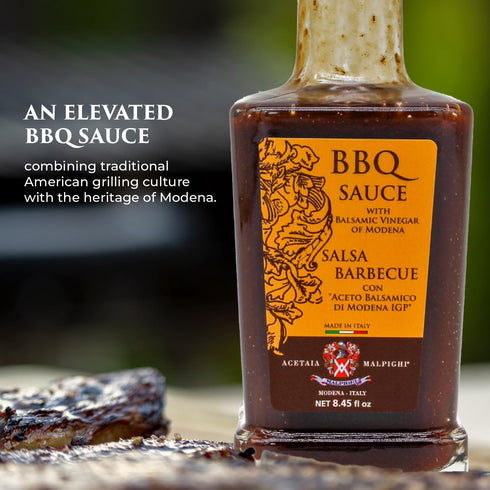250 ml 8.45 Oz Acetaia Malpighi - BBQ SAUCE with Balsamic Vinegar of Modena - / fl