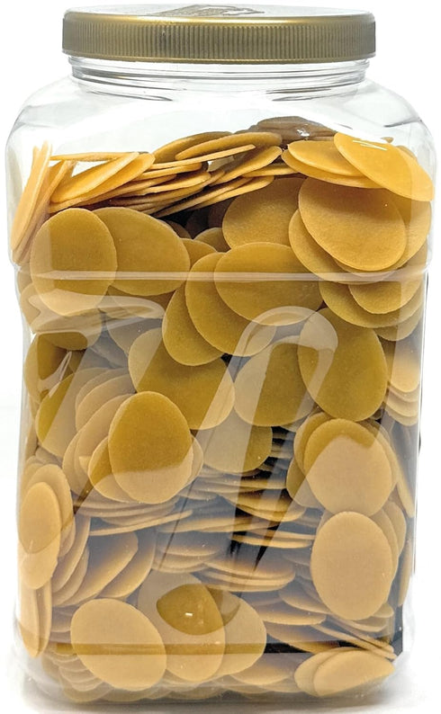 64oz (4lbs) (14-Spice 1.75oz (50g) Rani Pani Puri Coins (Uncooked, Microwaveable Wheat Semolina Coins) w/Pani Puri