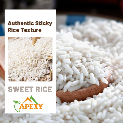 APEXY 10 lb Premium Long Grain Sweet Rice Glutinous Sticky Rice, Non-GMO | Perfect for Asian Desserts, Sushi, Dumplings