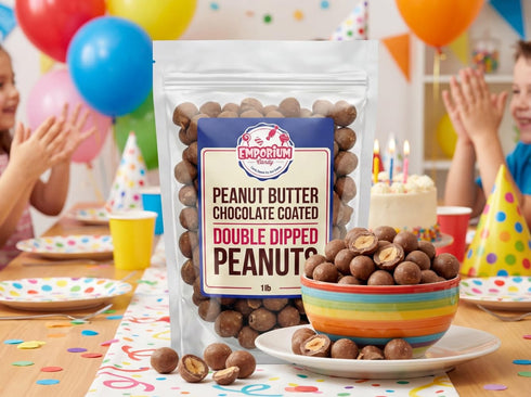1 lb Peanut Butter Chocolate Coated Double Dipped Peanuts - of Fresh Gourmet BIte Size Desert Treat