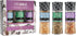 Soeos Spice Seasoning Set of 3 with Integrated Grinders, Spicy Garlic, Garlic & Herbs, Garlic Salt, Seasoning Gift Set.