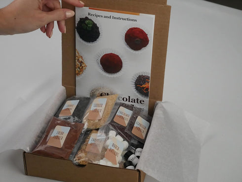 Create Yourself 18 Chocolate Truffle Making Kit (Gift Idea, DIY Activity, Easy Intro to the Art of Chocolate Making).