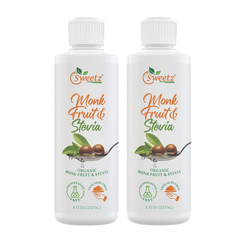 Preservative-Free Liquid Monk Fruit & Stevia Drops Organic Monk Fruit & Organic