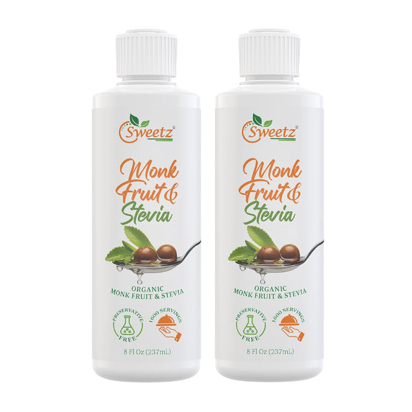 Preservative-Free Liquid Monk Fruit & Stevia Drops Organic Monk Fruit & Organic