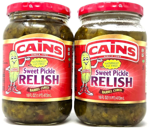 Generic 2 Pack of Pickle Mixes and Relish by Cains Since 1901 (16oz,