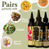 3-Piece 150ml Froggit Garlic Infused Red Wine Vinegar, Burgundy Bliss Balsamic Reduction, Smoked Thyme Balsamic Vinegar