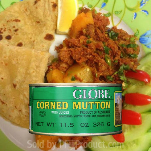 (Pack 4 11.5 Oz Globe Corned Mutton with Juices of Tin) | HALAL