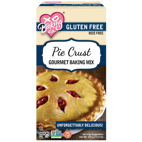 XO Baking Gluten Free Pie Crust Gourmet Baking Mix; Non-GMO; Kosher; Rice