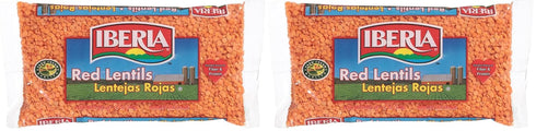 Iberia Red Lentil Beans, 12 Ounce (Pack of 2)