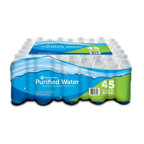 MEMBERS MARK Member's Mark Purified Water, 45 Count