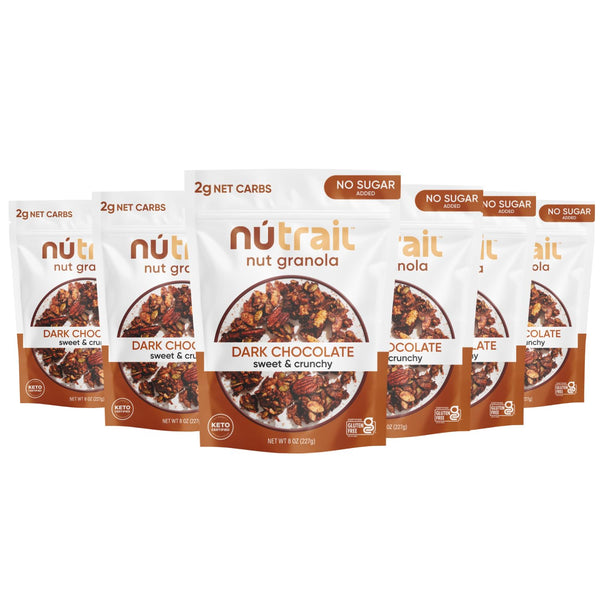 NuTrail Nut Granola, Dark Chocolate, No Sugar Added, Gluten Free, Grain Free,