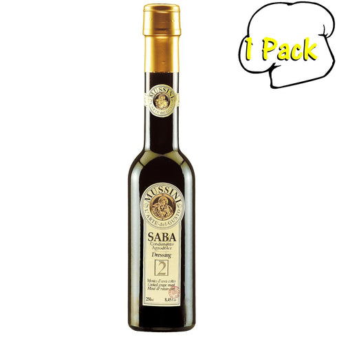 M5 Corporation Saba "Mosto D'uva Cotto" Balsamic Dressing From Mussini, 8.5 Ounces