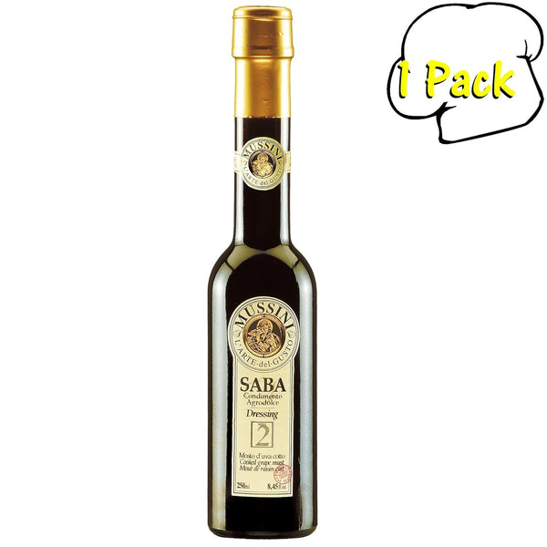 M5 Corporation Saba "Mosto D'uva Cotto" Balsamic Dressing From Mussini, 8.5 Ounces