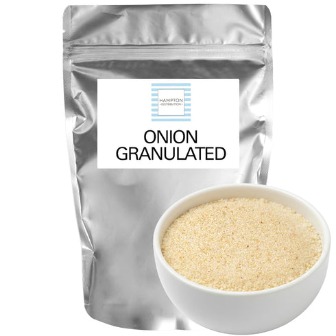 Onion Granulated, 1 Pound Resealable Bag, Hampton Distribution