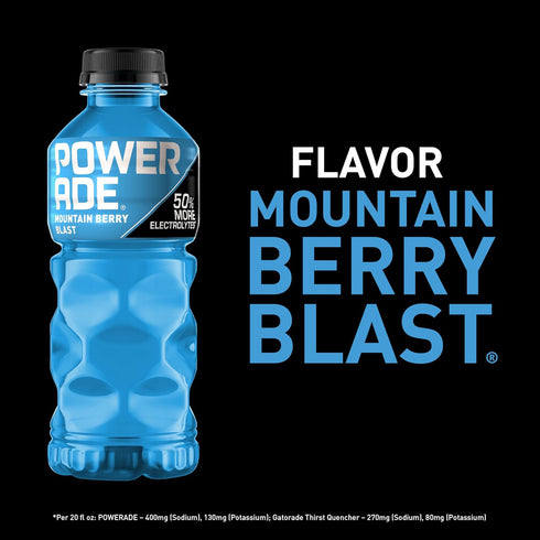 20 oz, 8 Pack POWERADE Mountain Berry Blast, fl