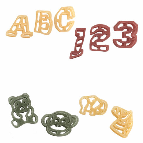 4 Pack: 2 123 2 ABC Pasta & Zoo Pasta