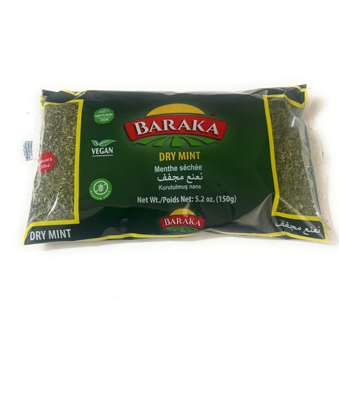 Generic Baraka's Dry Mint, Vegan, Natural Dried Mint Leaves, (150g).