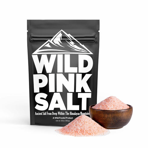 Wild Foods Pink Himalayan Salt - Fine Ground Table and Cooking Salt, 32 oz, 100% Pure, Unrefined, Ethically Sourced