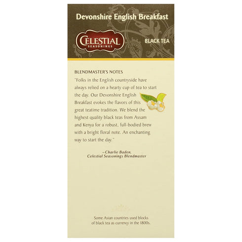 25 Celestial Seasonings Devonshire English Breakfast Black Tea Tea Bags