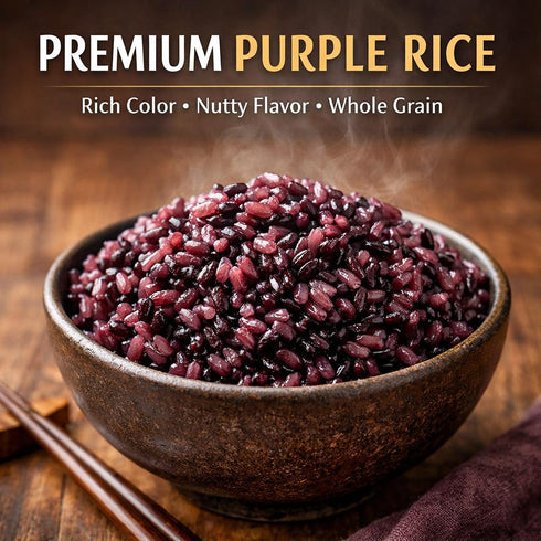 MAJI RICE Packed 1.2 Taiwan Purple Rice Black Glutinous Rice Whole Grain Sticky Rice Vacuum Perfect for Desserts
