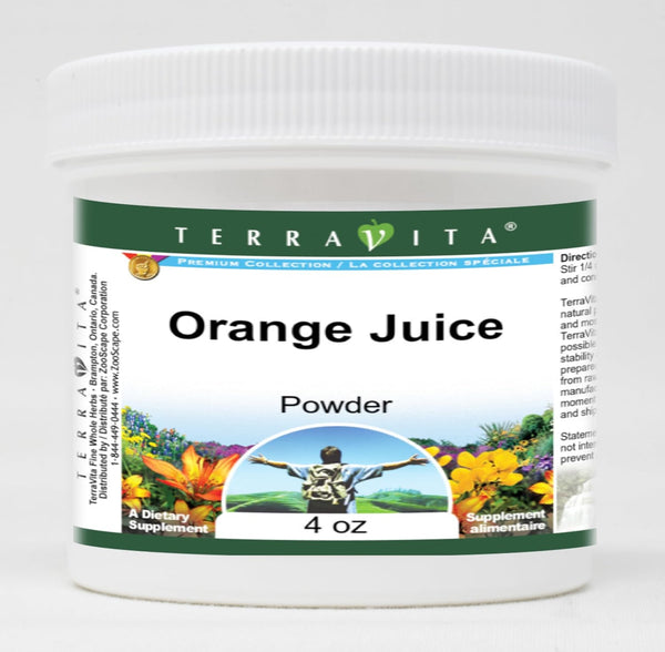 Terravita Orange Juice Powder (4 oz, ZIN: 521029)