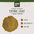 1 lb Thyme Powder, by Herb Co, Thymus Vulgaris, from Morocco, Kosher, for Cooking, Mouthwash and Skin Care