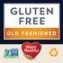 24oz (Pack 4) Quaker Gluten Free Old Fashioned Rolled Oats, Non GMO Project Verified, Resealable Bags